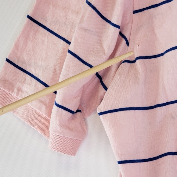 Criquet Mens XL Extra Large Pink & Blue Short Sleeve Polo Shirt Organic Cotton - Picture 10 of 10